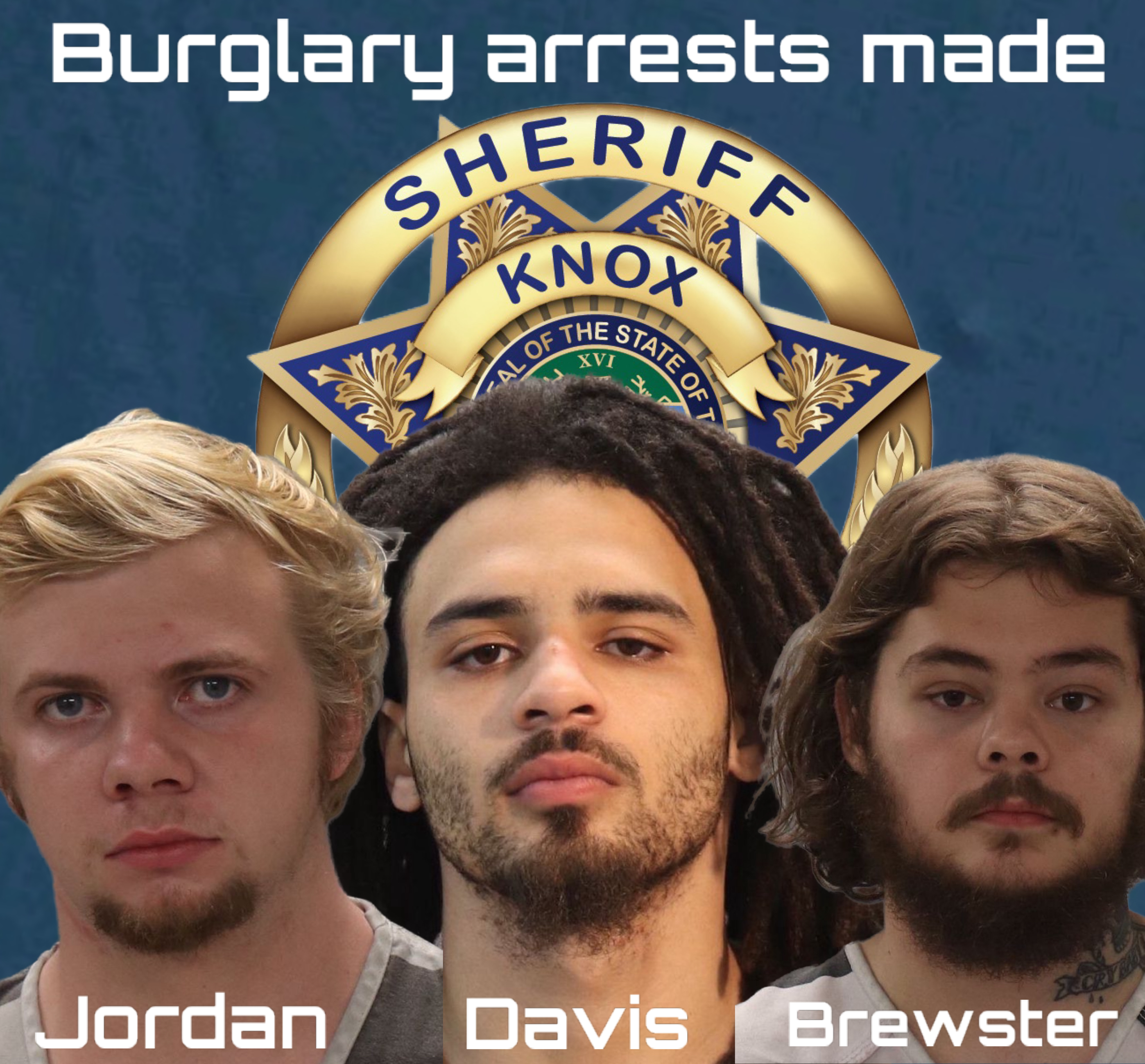 希少　Representing Convicts More arrests made in Vehicle Burglaries - Knox County Sheriff Website